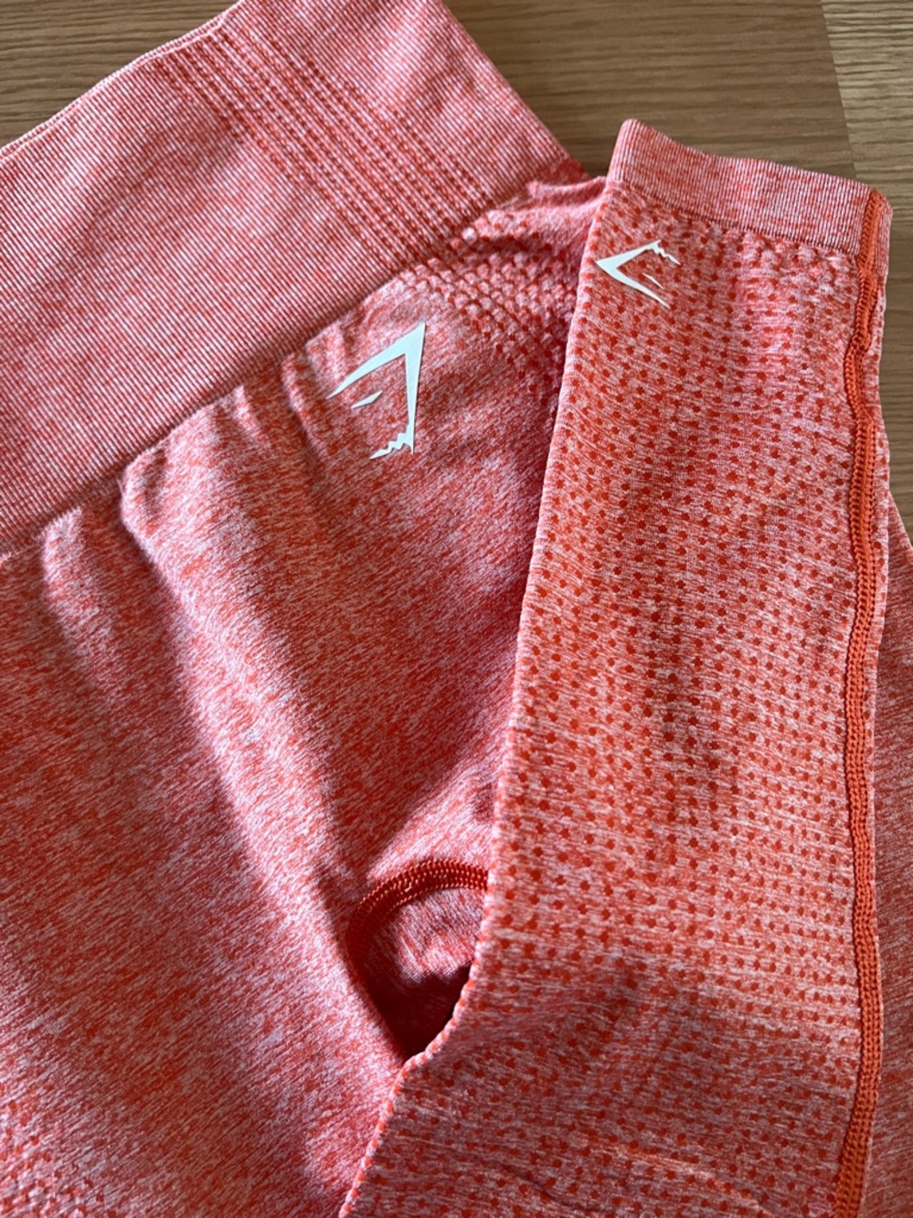 Gymshark VITAL Seamless 2.0 Heather Coral Leggings - Small